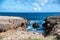 Wild Coastline of Aruba in the Caribbean