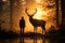 The wild comes alive as dusk befriends the silhouettes of untamed fauna