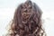 Wild curly blonde tangled hair of a toddler view from the back of the head â€“ Kids with Curly Hair Maintenance and Grooming