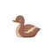 Wild cute female duck. Mallard Cartoon icon vector