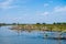 Wild danube from little boat