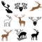 Wild deer icons
