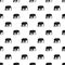 Wild elephant pattern vector