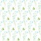 Wild fine blue flower spring field seamless pattern.