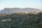 The wild forested landscape of trees and hills around the town of Wokha