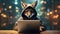 Wild fox as computer hacker, generative ai
