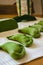 Wild Garlic Pierogi with whole Dough Piece