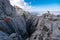 The wild goats living in the Taurus mountains in the Antalya region and the mystical rocky regions