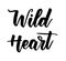 Wild heart lettering