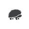 Wild hedgehog vector icon