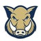 Wild hog or boar head mascot