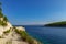 Wild inaccessible deserted beaches on the island of Hvar