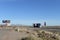 The wild lands and landscape along the road from Las Vegas city in Nevada to Grand Canyon in Arizona