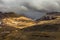 Wild landscape with lifeless volcanic rocks.