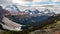 Wild landscape mountain range view, Banff national park, Canada