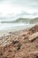 Wild landscape of Oyambre beach in Cantabria, north of Spain