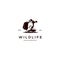 Wild life photographer silhouette logo