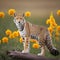 wild life photography of leopard created by generative ai