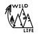 Wild life sticker. Travel lettering for cut plotter, car glass. Quote print on textile, shirt, design typography element.