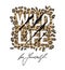 Wild life typography t-shirt design on leopard skin