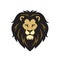 Wild Lion Head Logo Vector