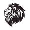 Wild Lion Head Logo Vector Icon Design