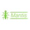 Wild mantis logo, cartoon style