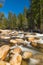 Wild Merced river in the Yosemite National Park