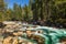 Wild Merced river in the Yosemite National Park