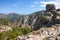 Wild mountain landscape, rough rocks, Corsica