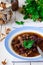 Wild Mushroom and Kidney Bean Soup