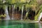 Wild nature - lake with waterfalls at Plitvice Lakes National Park