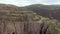Wild nature. Norway. Aerial survey. Breathtaking mountain landscape. Giant cliffs.
