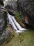 Wild nature small waterfall