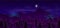 Wild northern land night landscape cartoon vector