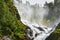 Wild running waterfall in norway