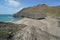 Wild sandy beach rocky coast Cabo de Gata Spain