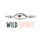 Wild spirit. Hand drawn motivational inspirational quote
