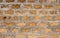Wild stone shell rock wall texture. Decoration of external walls with bricks from wild stone shell rock. Uneven surface of shell