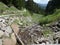 Wild stream in the mountains of south tyrol italy europe