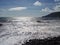 Wild surf on the coast of Povoacao, Sao Miguel, Azores.