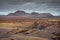 Wild volcanic landscape of the Timanfaya National Park,  Lanzarote, Canary Islands, Spain