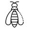 Wild wasp icon, outline style