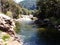 Wild water and small waterfall - River in Yosemite, Sequoia and Kings Canyon National Park