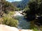 Wild water and small waterfall - River in Yosemite, Sequoia and Kings Canyon National Park