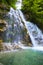 Wild waterfall in Bhucegi Mountains