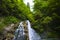 Wild waterfall in Bhucegi Mountains