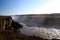 Wild waterfall in a wild river in Iceland. Dettifoss