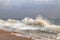 Wild waves at the coast of Sri Lanka