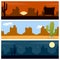 Wild West Desert Banners